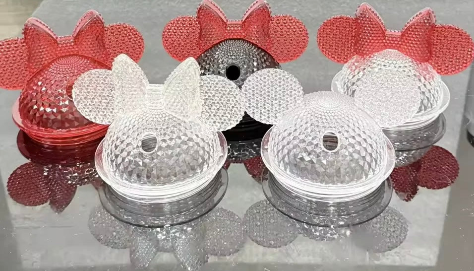24oz Mickey / Minnie Mouse Snow Globe Tumbler