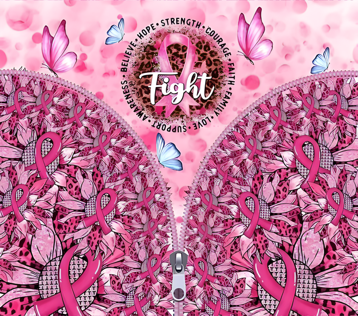 Breast Cancer Awareness 20oz Stainless Steel Sublimation Tumbler