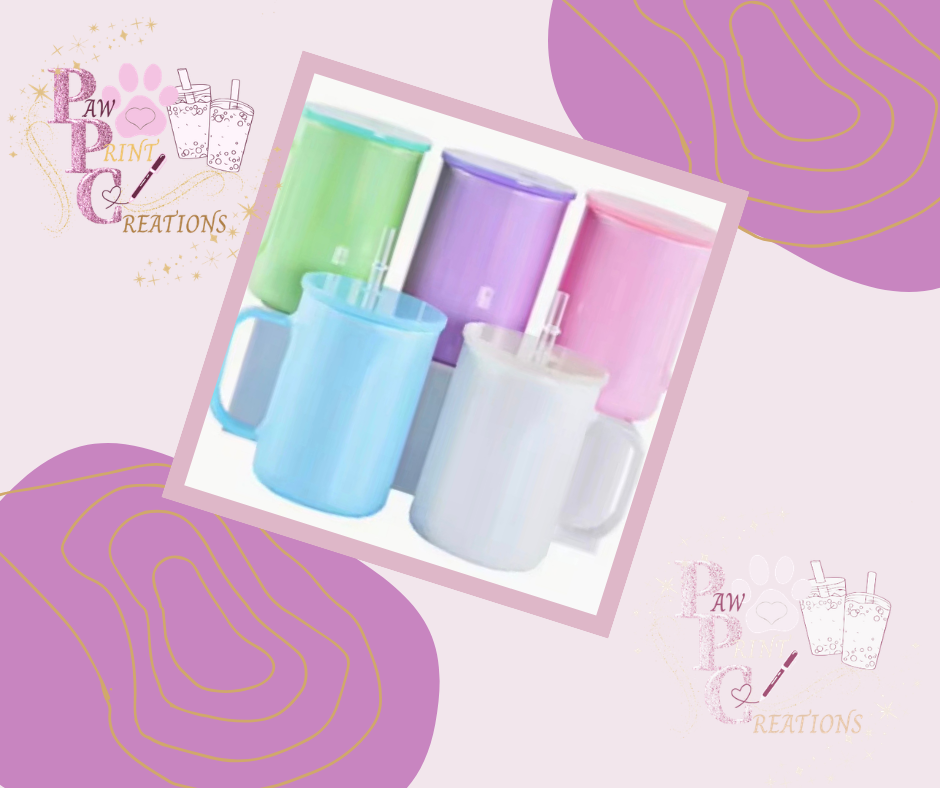 17oz Glass Shimmer Mug