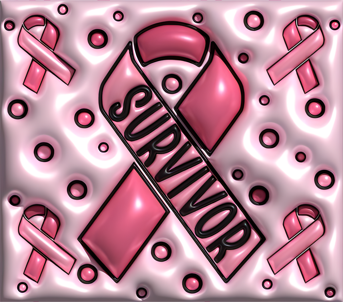 Breast Cancer Awareness 20oz Stainless Steel Sublimation Tumbler