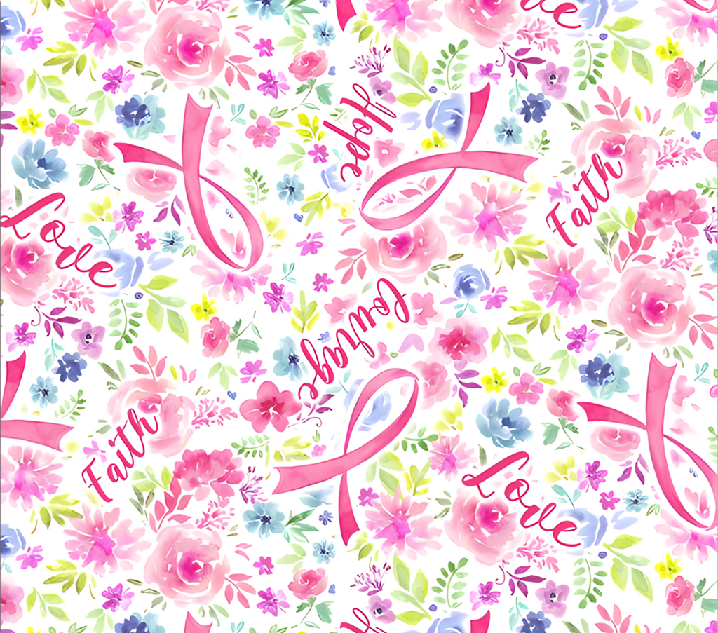 Breast Cancer Awareness 20oz Stainless Steel Sublimation Tumbler