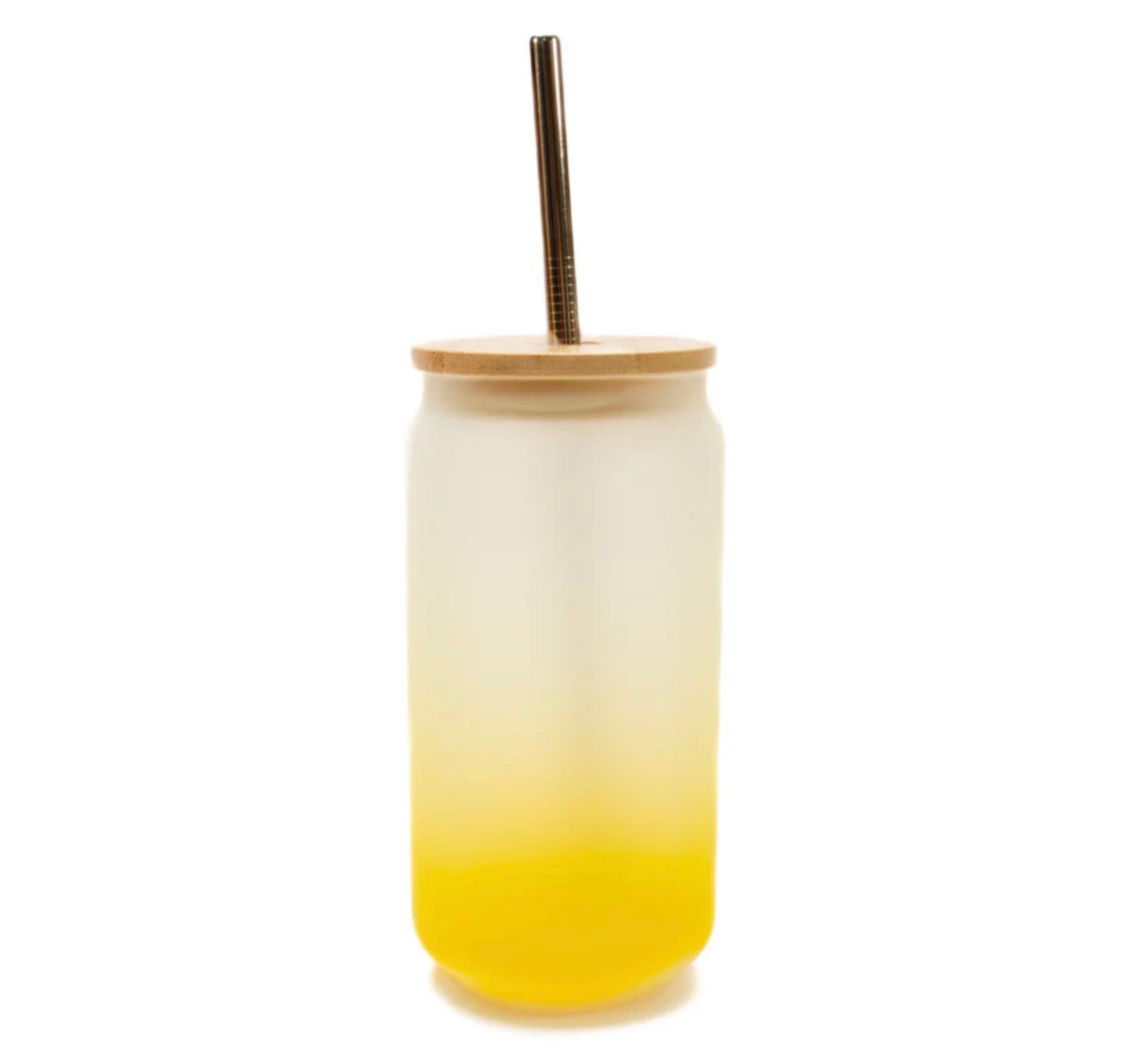 18oz Libby Style Colour Gradient Frosted Glass Tumbler