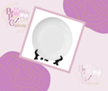 10" Sublimation White Ceramic Plate