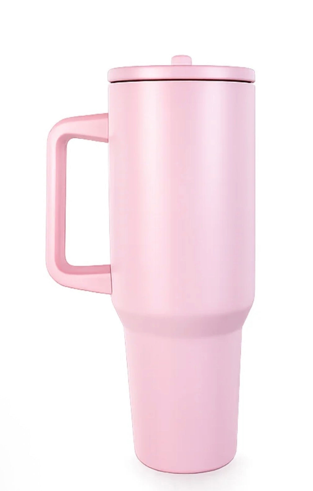 40oz Big Sip Stainless Steel Stanley Style Tumbler  - With Plastic Handle