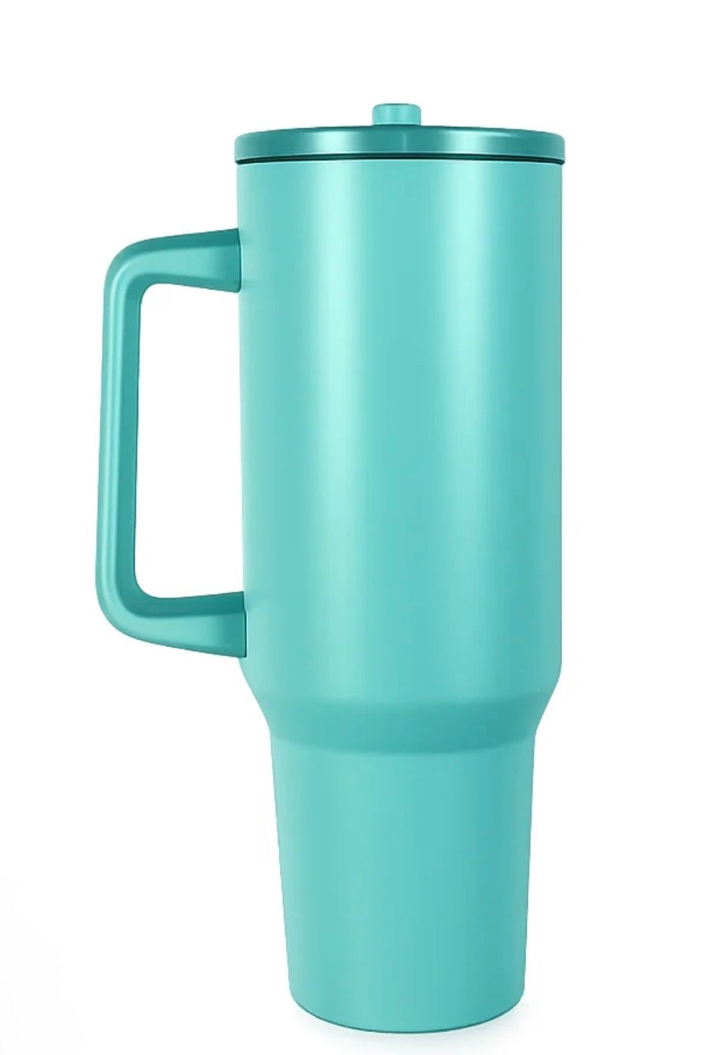40oz Big Sip Stainless Steel Stanley Style Tumbler  - With Plastic Handle