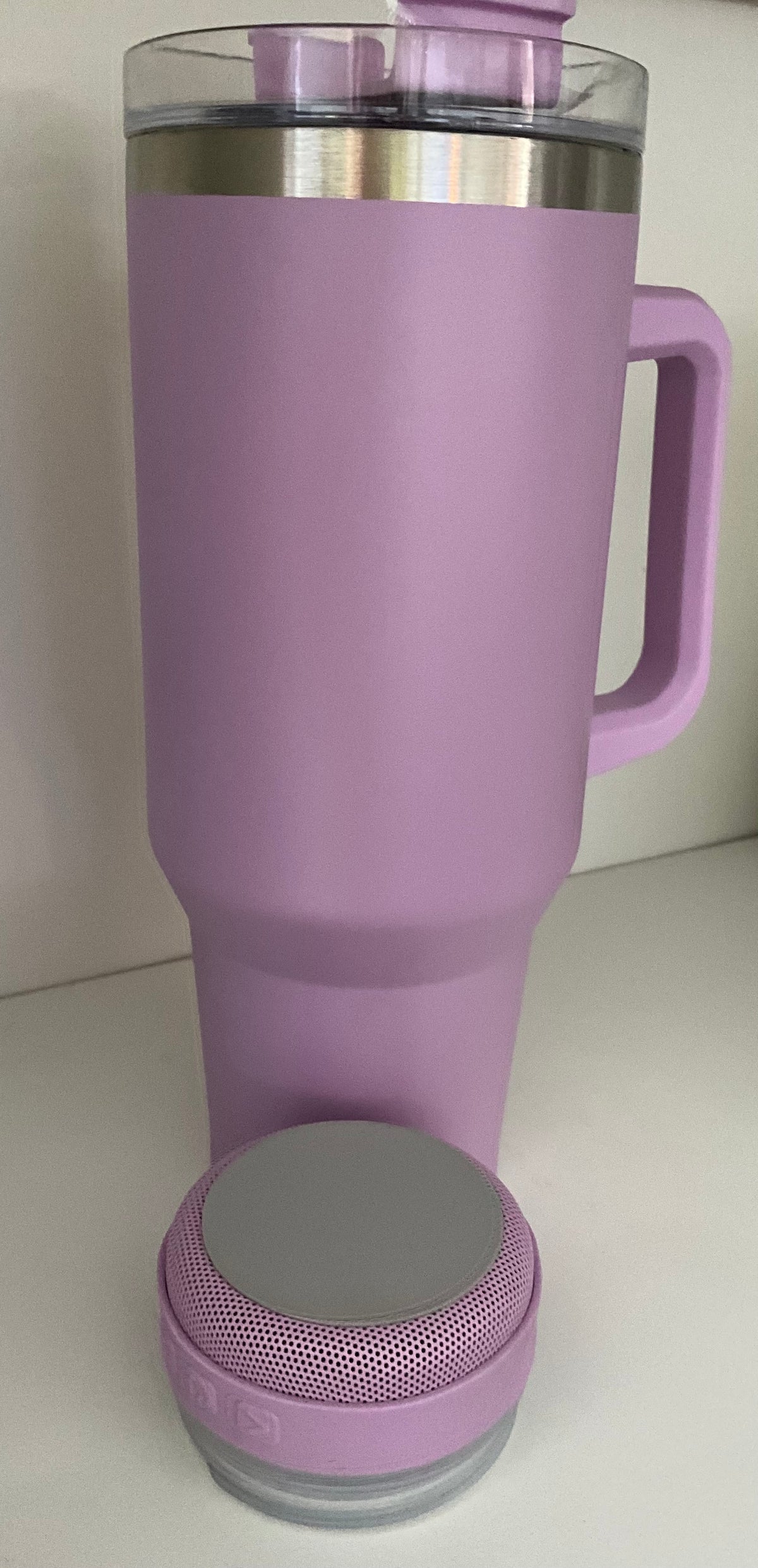40oz Big Sip Stainless Steel Stanley Style Speaker Tumbler