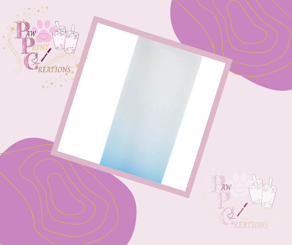 25oz Colour Gradient Frosted Skinny Glass Tumbler