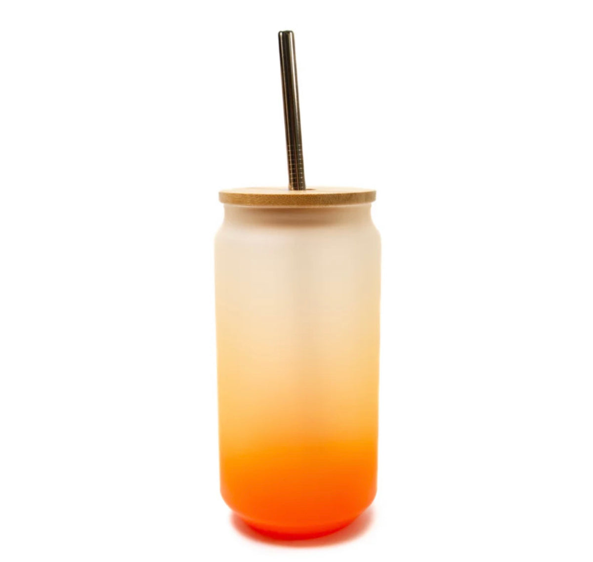 18oz Libby Style Colour Gradient Frosted Glass Tumbler