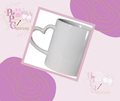 Heart Shaped Handle Ceramic 11oz Mug