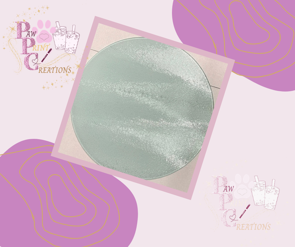 12" Round Glass Chopping Board