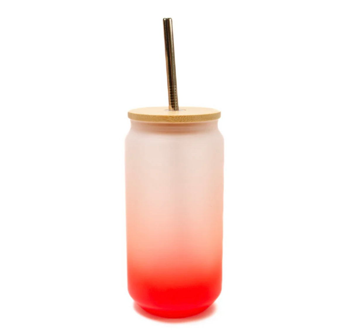 18oz Libby Style Colour Gradient Frosted Glass Tumbler