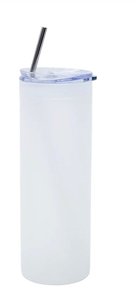750ml Skinny Frosted Glass Tumbler