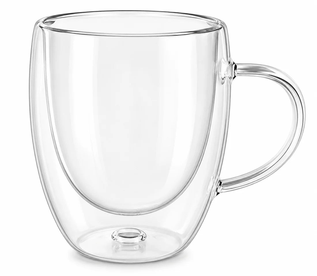 12oz Glass Snow Globe Coffee Mug