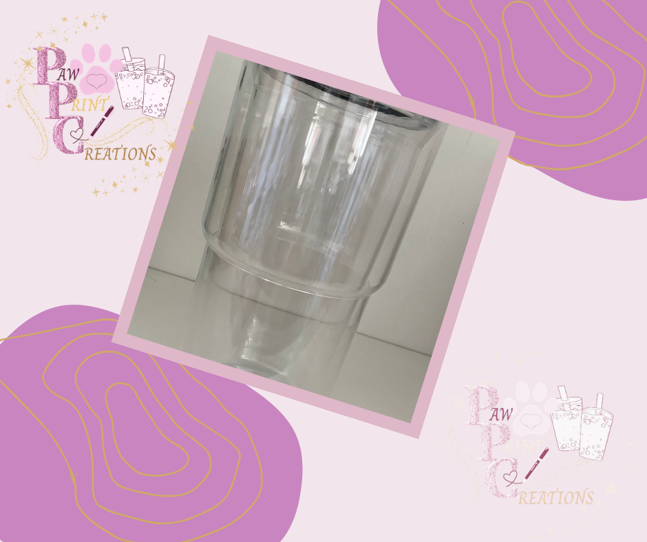 18oz Clear Acrylic Snow Globe Cup