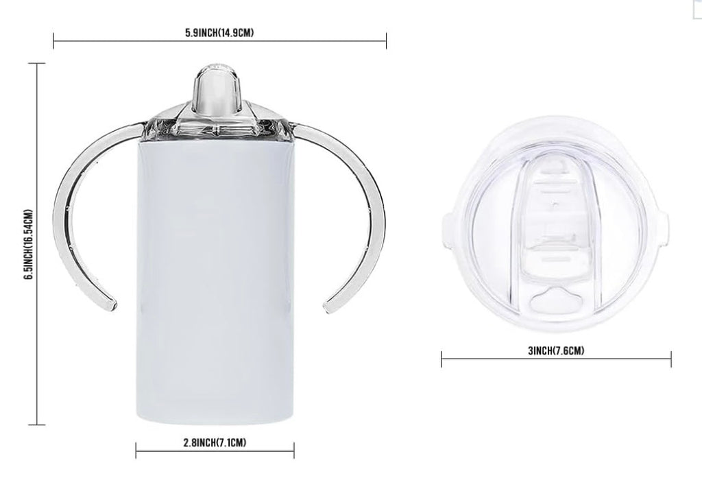 12oz Sublimation Stainless Steel Sippy Cups