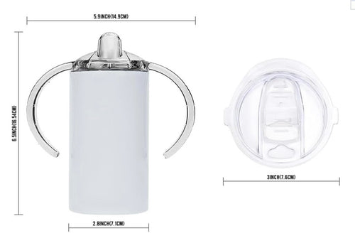 12oz Sublimation Stainless Steel Sippy Cups