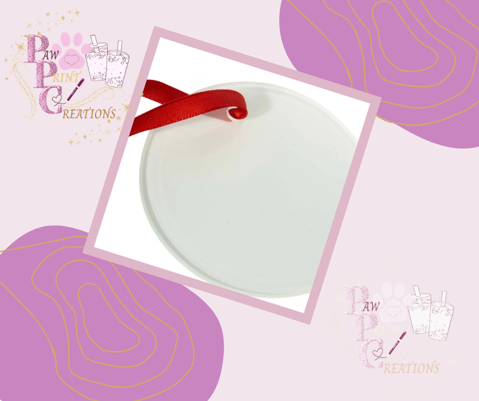 Glass Sublimation Hanging Decoration
