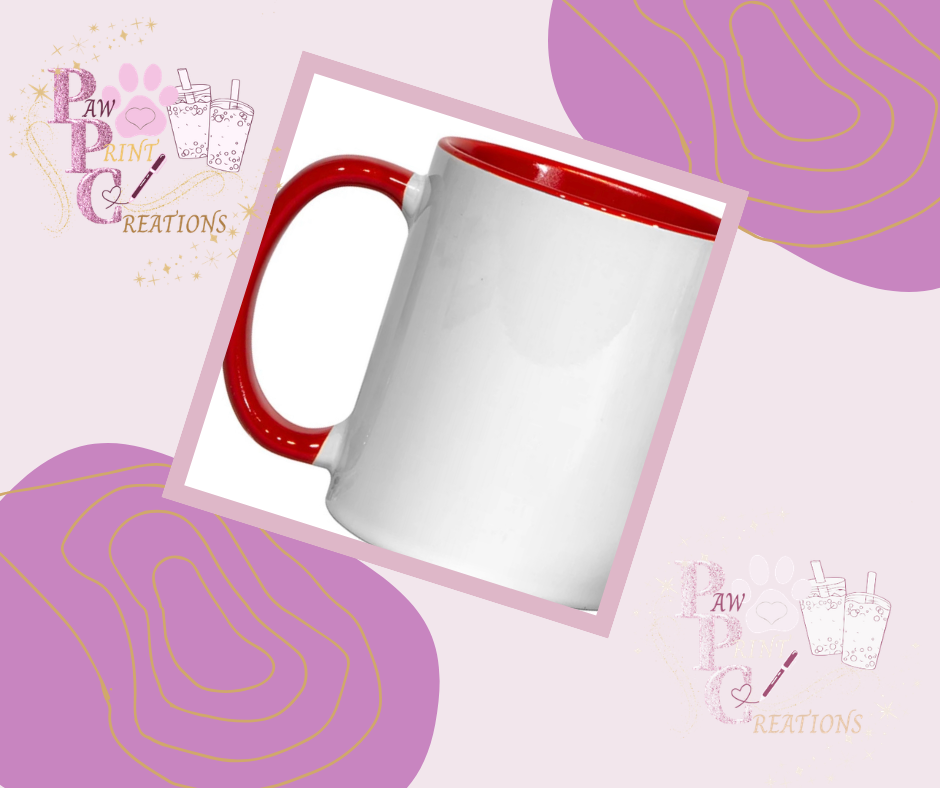 11oz Ceramic Sublimation Mug with Coloured Inside