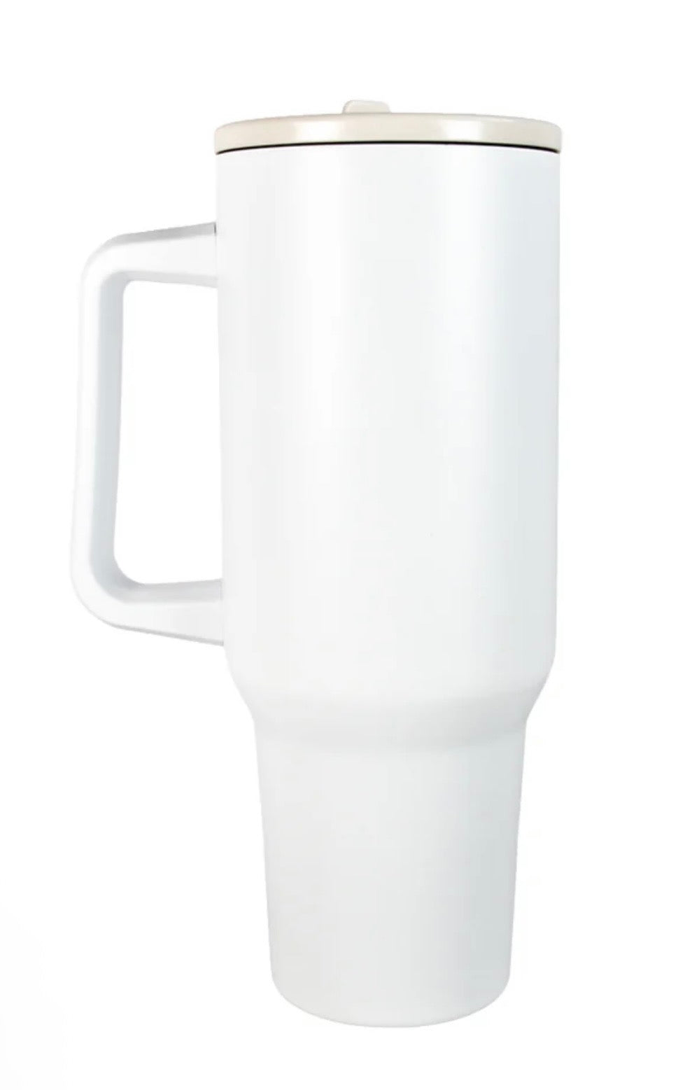 40oz Big Sip Stainless Steel Stanley Style Tumbler  - With Plastic Handle