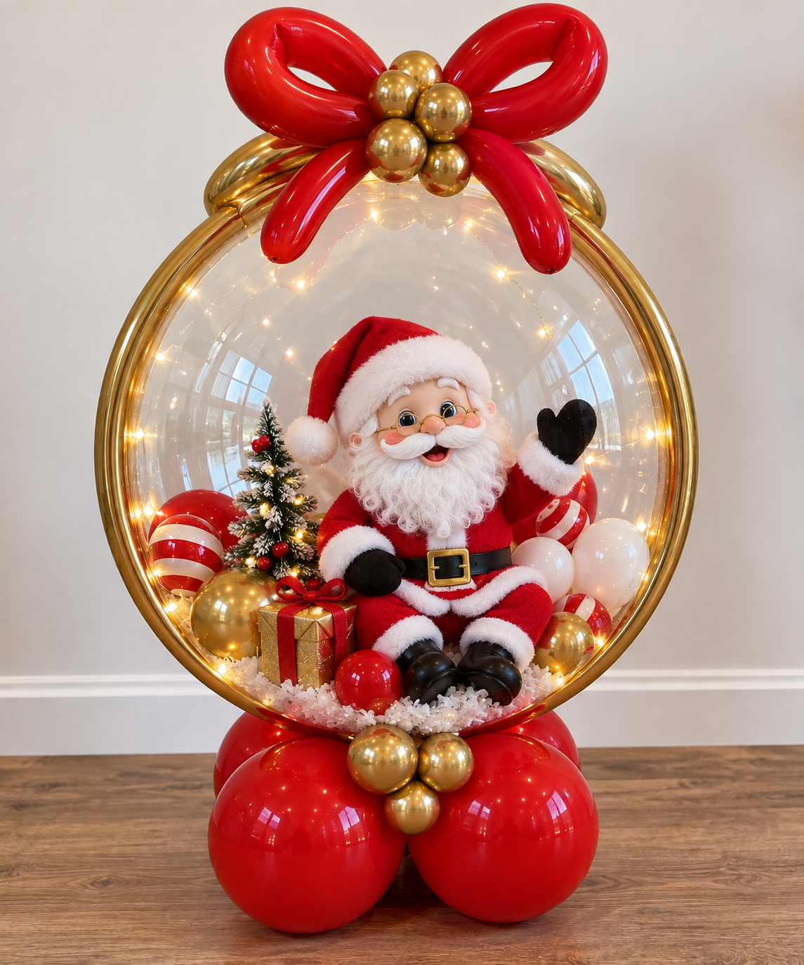 Santas Festive Christmas Globe