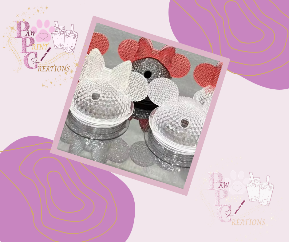 24oz Mickey / Minnie Mouse Snow Globe Tumbler