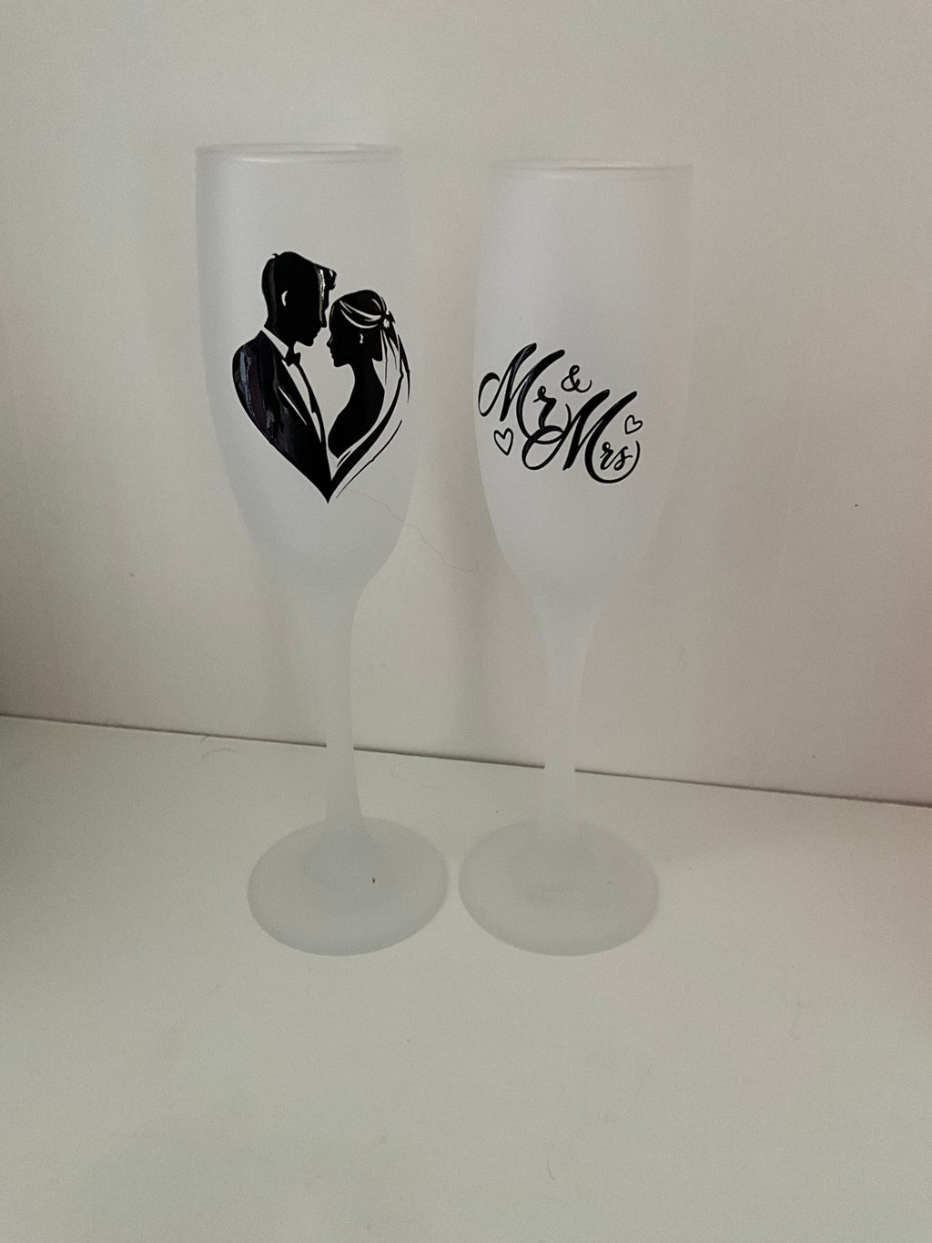 Frosted Glass Champagne Flute