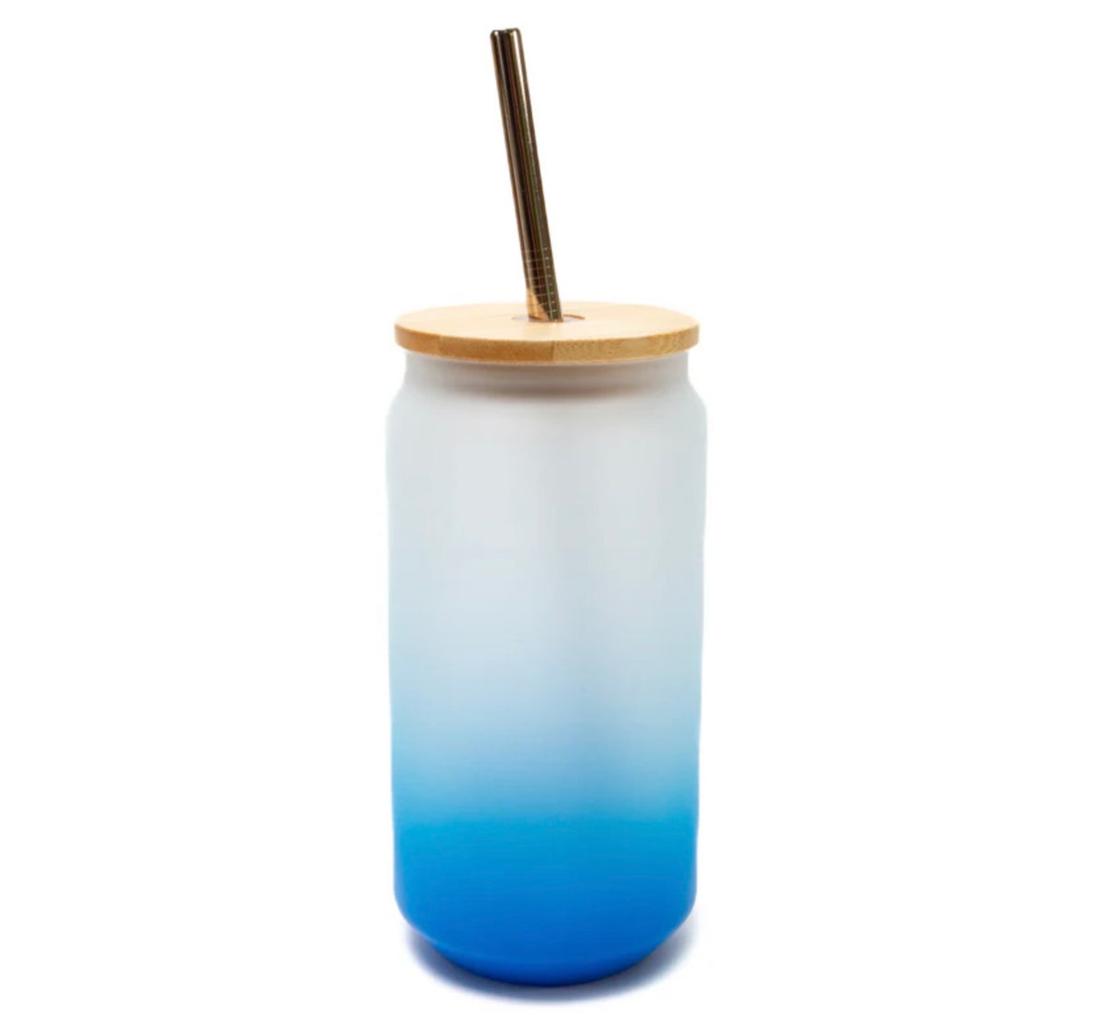 18oz Libby Style Colour Gradient Frosted Glass Tumbler