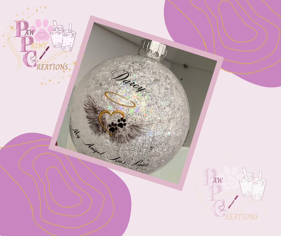 8cm Glass Bauble