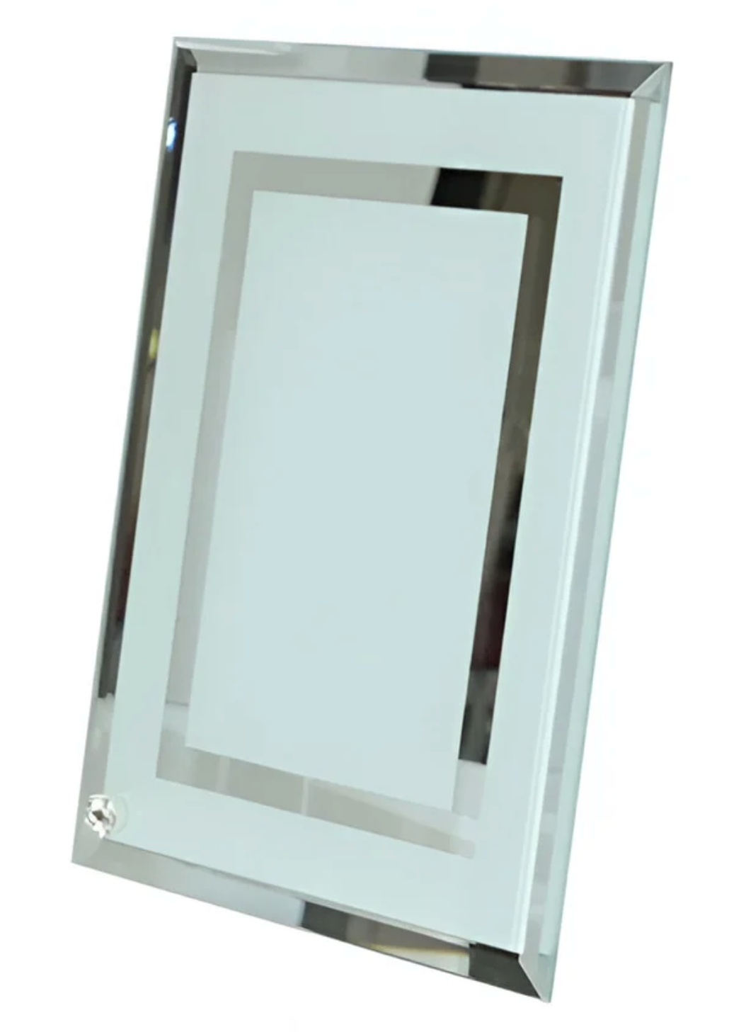 Glass Picture Frame  - Double Mirror Edge
