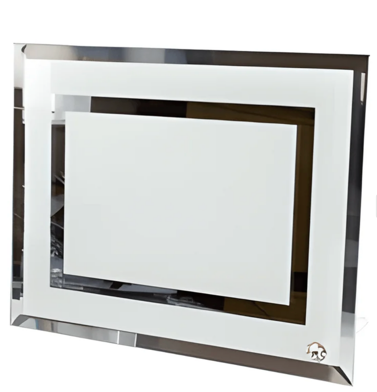 Glass Picture Frame  - Double Mirror Edge