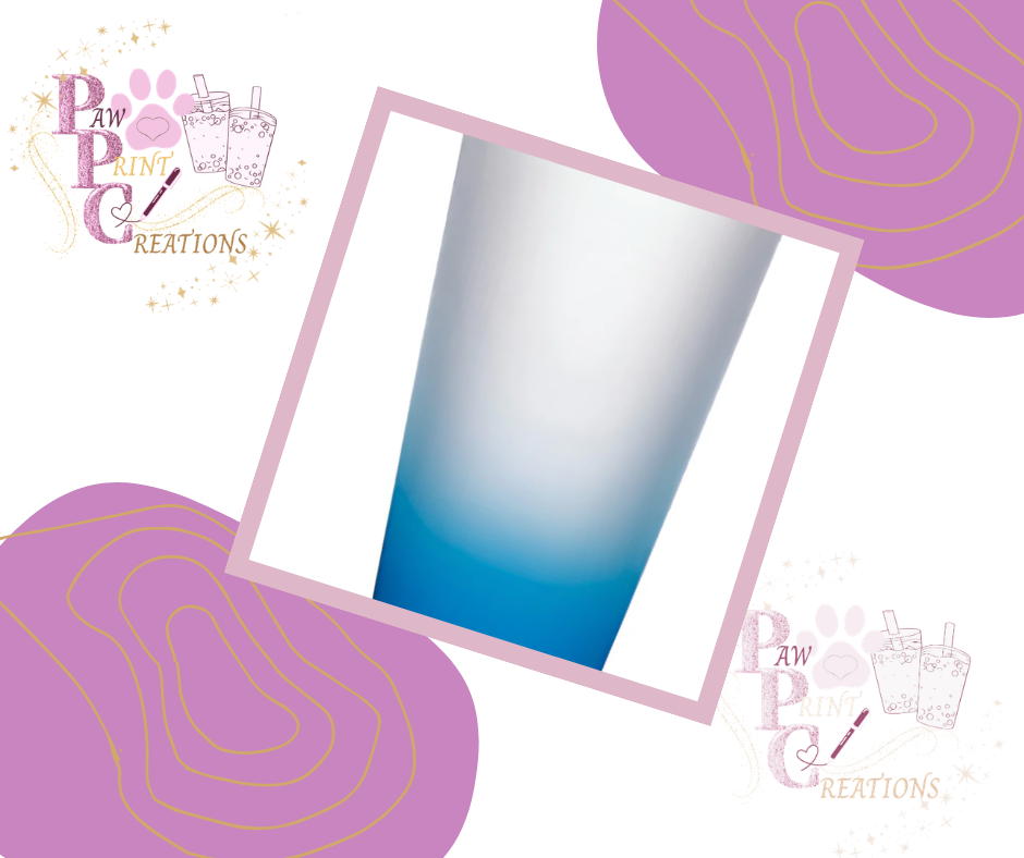 17oz Colour Gradient Sublimation Cone Glass